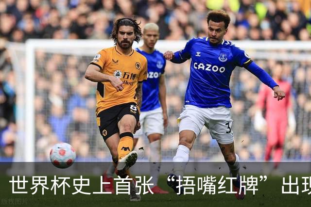 世界杯史上首张“捂嘴红牌”出现